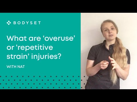 What are 'overuse' or 'repetitive strain' injuries?