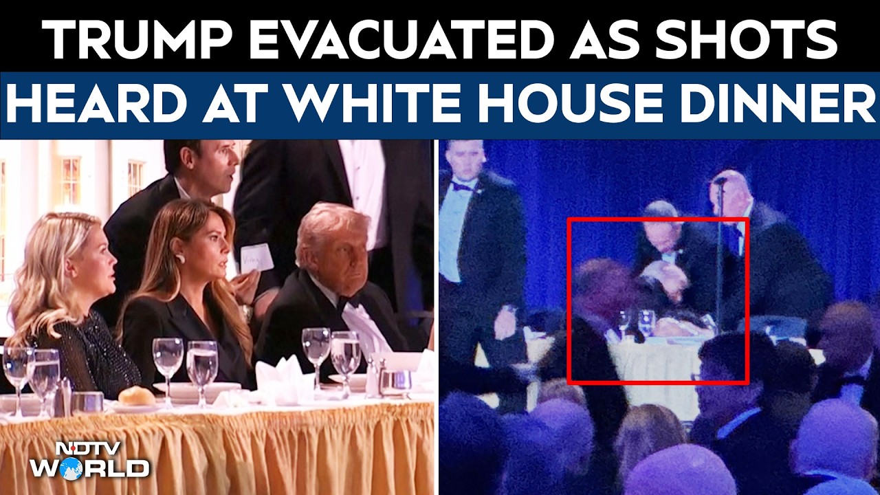 Donald Trump News | Trump Ducks For Cover, Then Evacuated As Shots Heard At Press Dinner