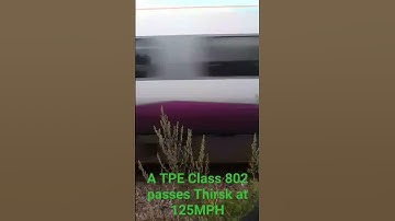 A TPE class 802 at 125MPH