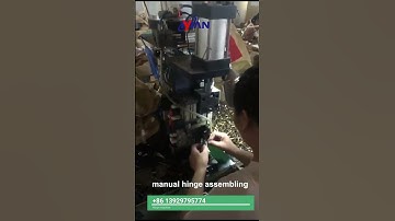 hydraulic hinge manual assembly machine #Yanman