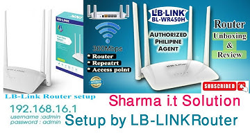 LB-Link Router Normal Mode Wireless Mode configuration Repeater Mode Router