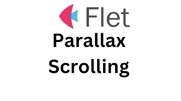 Flet Tutorial - Make Parallax Scrolling Effect