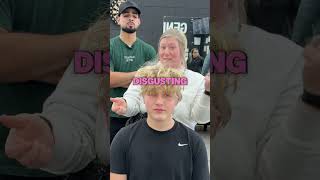 She said it was gross 🤢😭😭📍Nashville, Tennessee #nashvillebarber