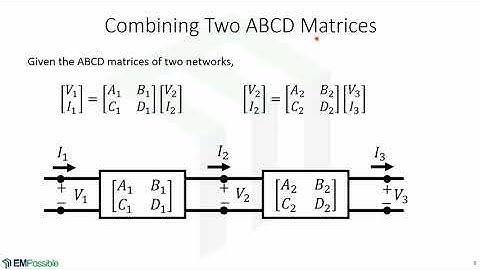 Lecture -- Transmission Matrices & Cascading Multiple Networks