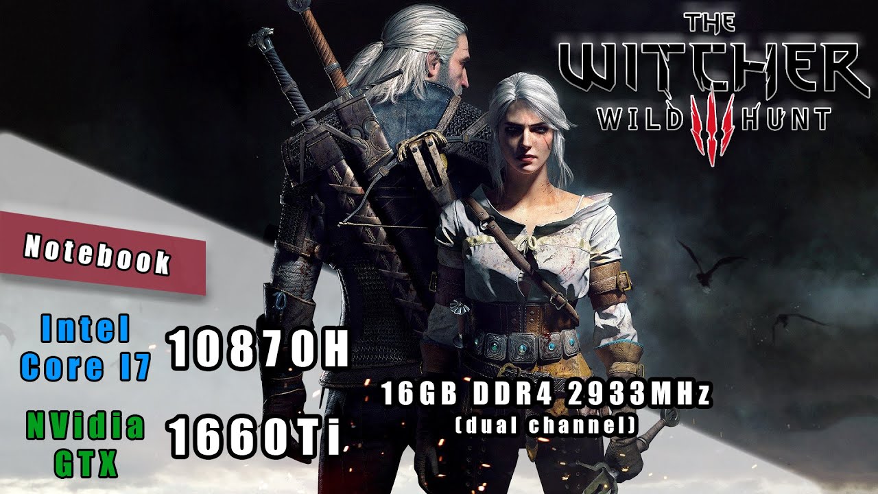 i7 10870H + GTX1660Ti + 16GB RAM - The Witcher 3 Gameplay Benchmark (FX506LU-HN767)