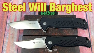 Steel Will Barghest knife medium & large /includes disassembly/ great design but needs improvement
