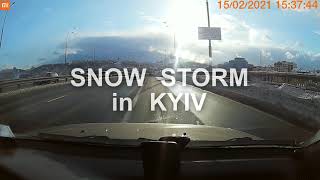 SNOW STORM IN KYIV - 70mai, SONY IMX307, Mi Dash Cam 1S test Xiaomi