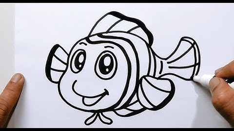 How to Draw cute Nemo Fish