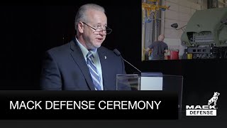 Mack Defense M917A3 Heavy Dump Truck Production Line Ceremony