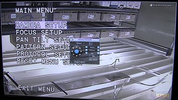 How to access the OSD (On Screen Display) on a PTZ-LX700L12X Pan Tilt Zoom Security Camera