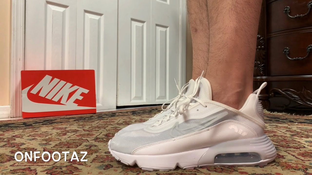 Nike Air Max 2090 White On Foot - YouTube