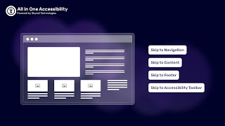 Skip Links Feature Walkthrough | All in One Accessibility® Widget