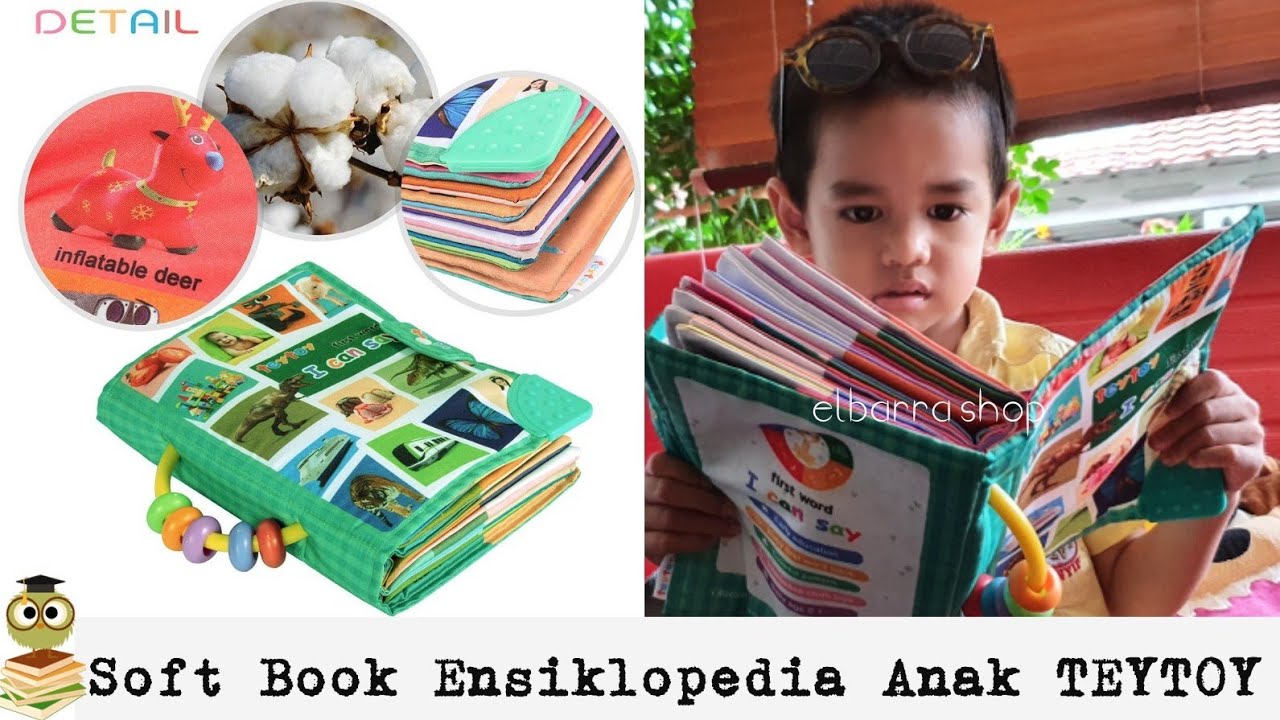 Soft Cloth Book Teether TEYTOY Mainan Buku Kain Bayi Buku Ensiklopedia Anak My First Softbook Baby