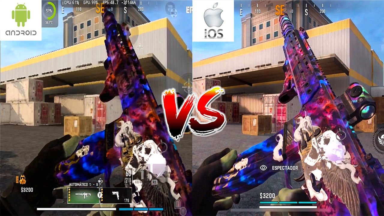 WARZONE MOBILE ANDROID VS IOS - YouTube