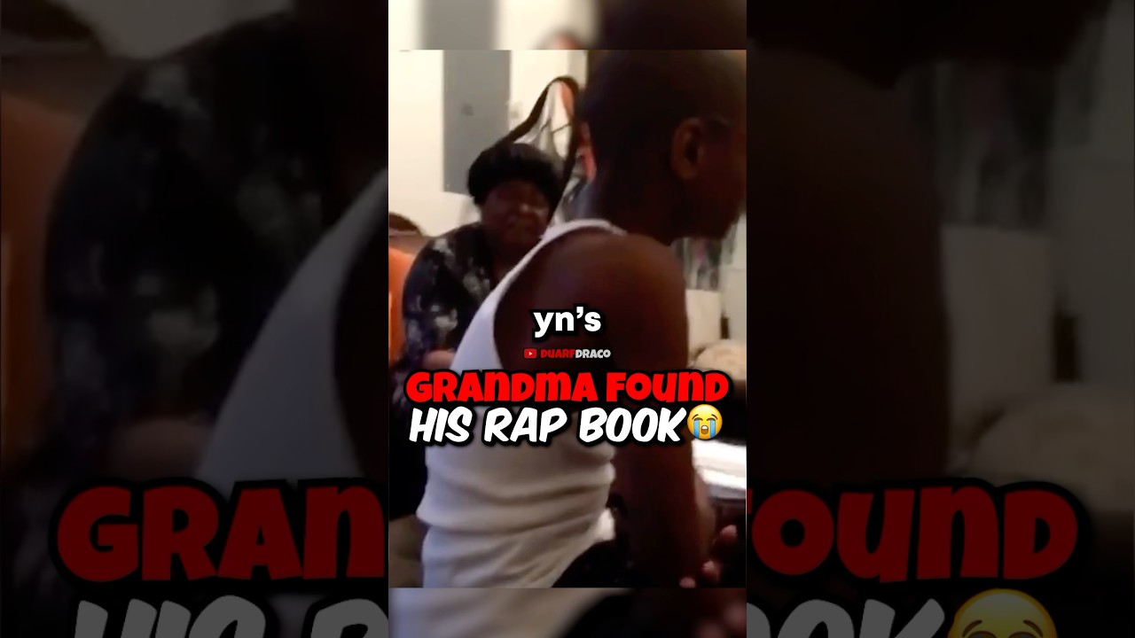 Grandma found his secret rap book 😱🤣