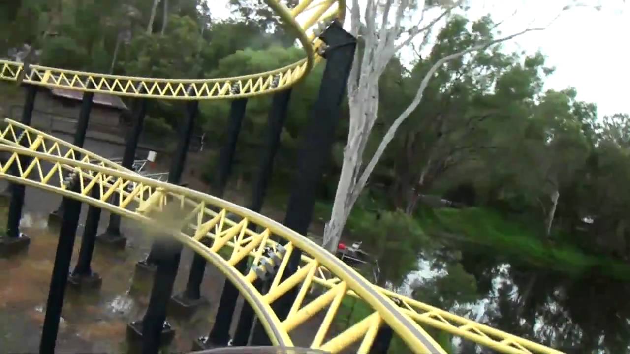 Mick Doohan's Motocoaster Front Seat POV Roller Coaster Dreamworld