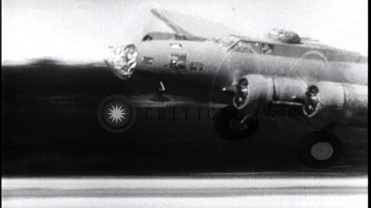 American bombers bomb Nazi U-Boat bases in Germany. HD Stock Footage
