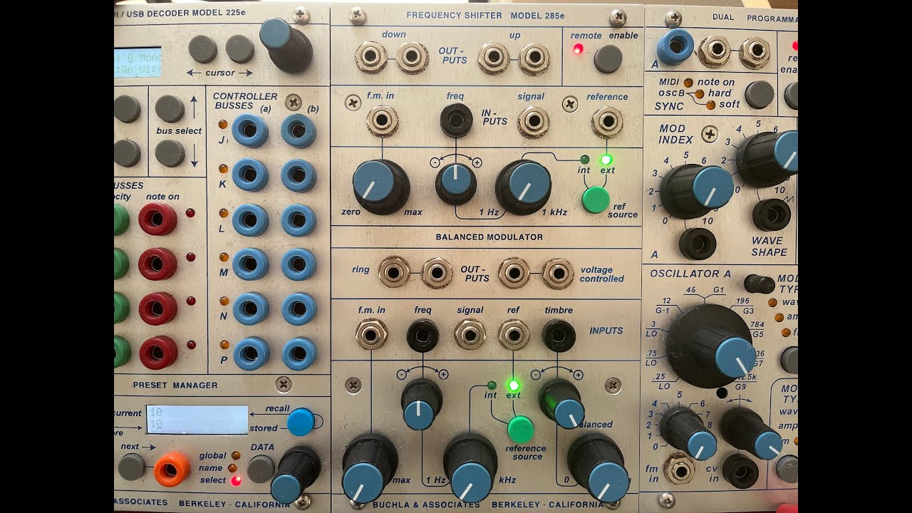 Buchla 285e timbral transformation