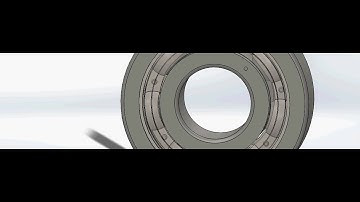 Solidworks Ball bearing assembly  with animation