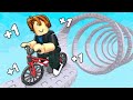 ROBLOX BUT I HAVE TO ESCAPE WITH A BICYCLE AND EVERY SEC +1 SPEED