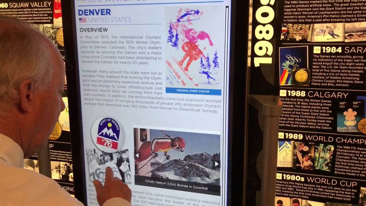 iWall Interactive for Colorado Snowsports Museum