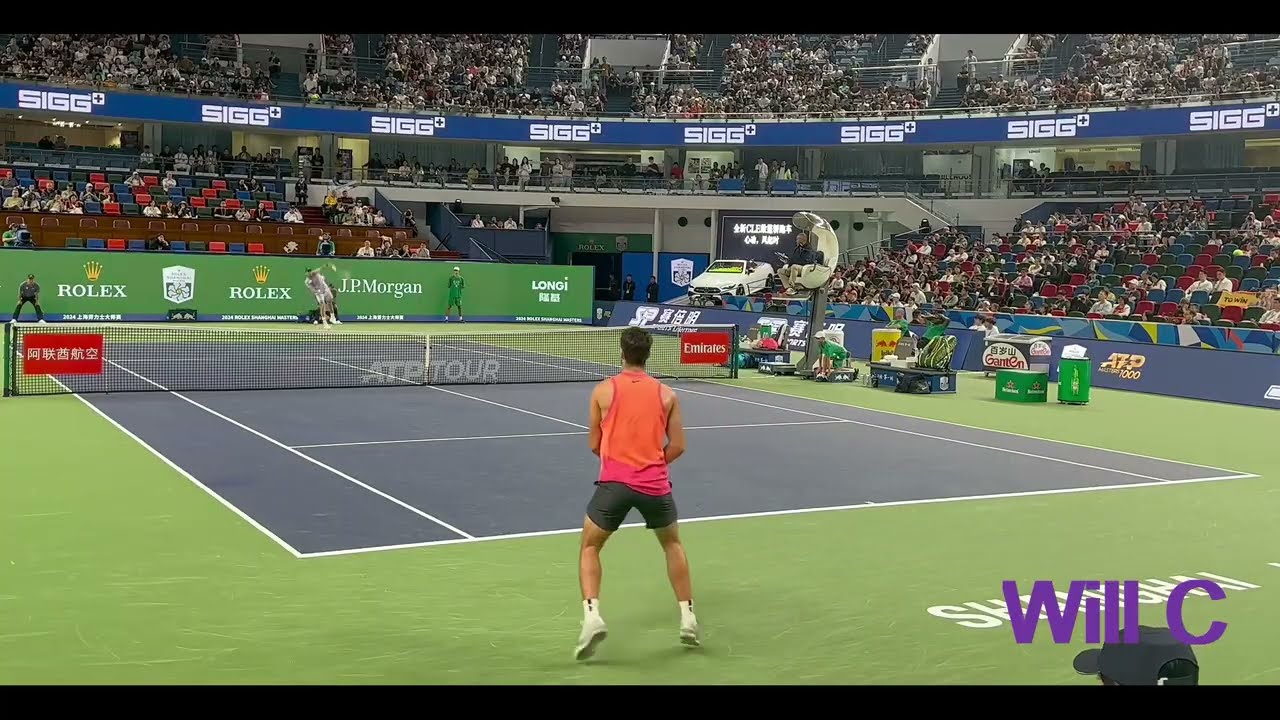 [Court Level HQ] Carlos Alcaraz VS Juncheng Shang 2024 Shanghai Masters