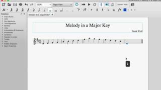 compose a melody in a major key