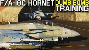 DCS F/A-18C Hornet Dumb Bomb & Landing Training