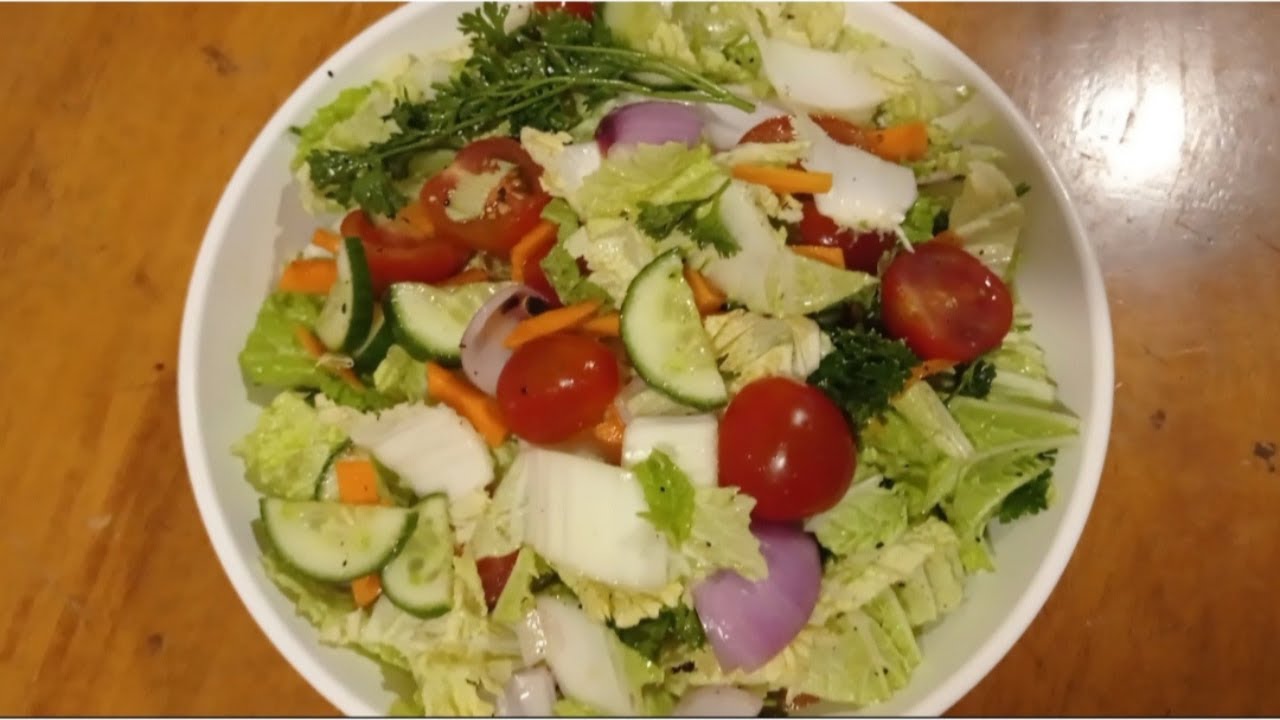 vegetable salad Weight loss recipe Healthy and easy recipe YouTube