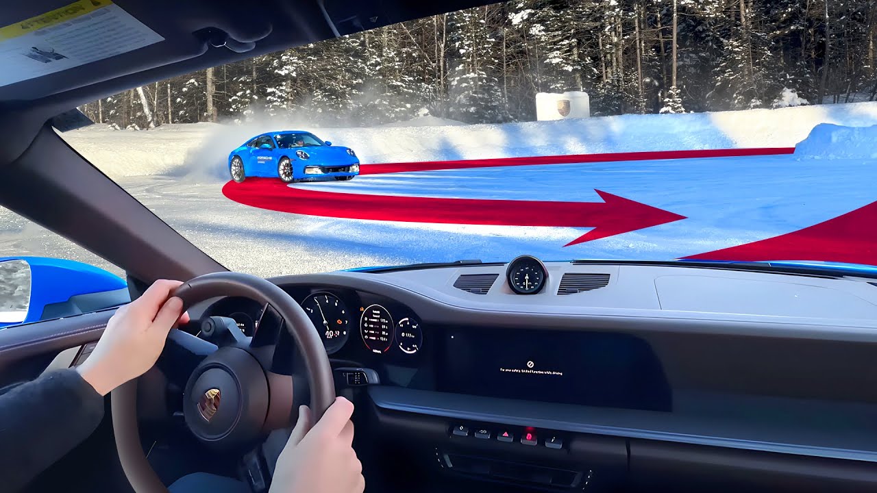 Come DRIFT a Porsche 911 on ICE with me!