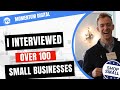 I Interviewed over 100 Small Businesses in Philadelphia  ... FOR FREE