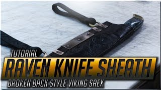 How to make a Broken Back Style Knife Sheath