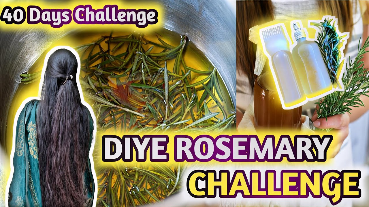 Rosemary spray-40Days Challenge for long healthy shiny hair Viral by Nayab Gulshan!!!