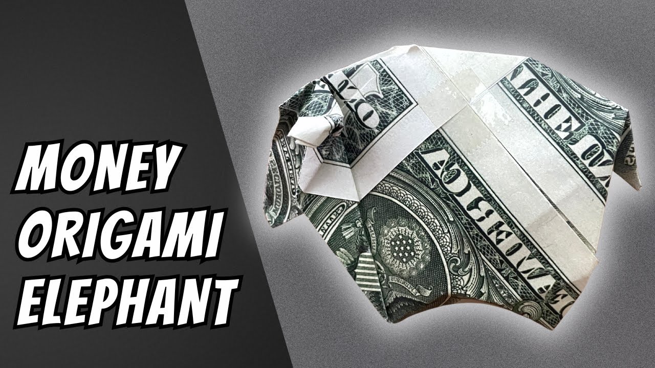💵🐘 Money Origami Elephant: Easy Dollar Bill Folding Tutorial! - YouTube