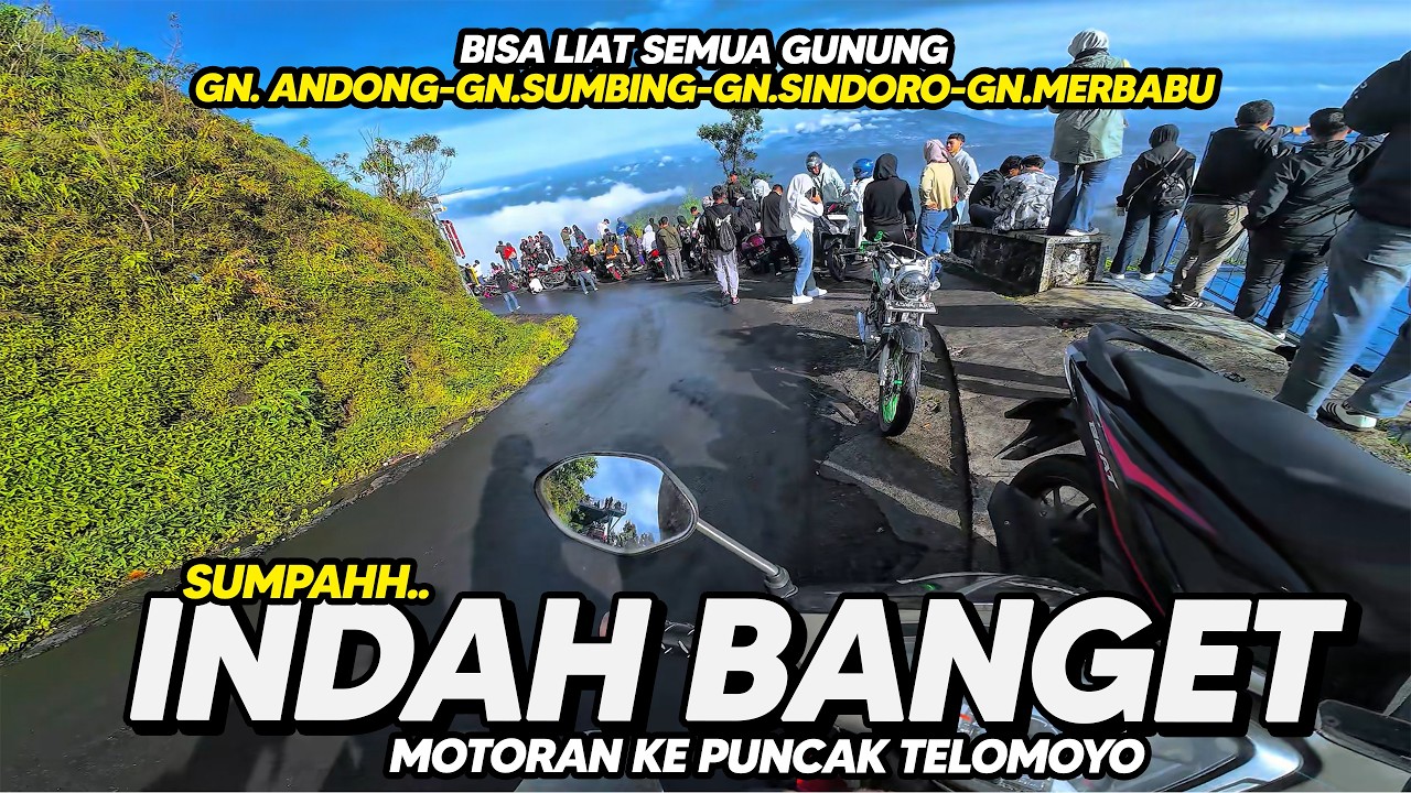 TERNYATA SEINDAH INI PEMANDANGAN DI PUNCAK TELOMOYO | MOTORAN PAKE SUPRA KE TELOMOYO