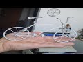 Aprenda como fazer uma bicicleta de arame.. learn how to make a wire bike.  #11