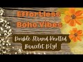 Boho Knotted Bracelet DIY | Double Strand with Button Closure!