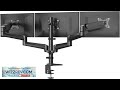HUANUO Triple Monitor Mount for 17 to 32 inch Screens Adjustment Triple