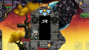 Magic Rampage Level 34 : Chapter 4 Dungeon 4 full secret areas with yellow ⭐ star