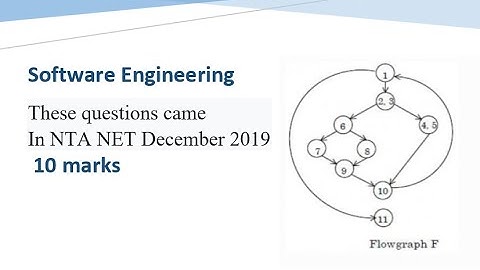 Software Engineering Cyclometric Complexity | flow Graph [PYQ NTA NET Dec-2019]