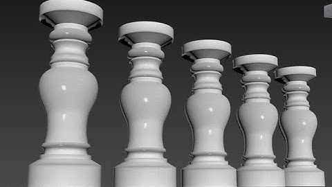 How to Make Column with Lathe Modifier in 3ds Max - Modeling Pillar in 3ds Max