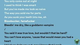 Olivia Rodrigo - vampire (Lyrics)