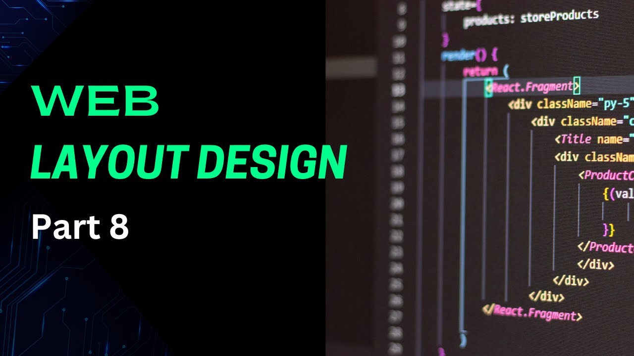 08. Website layout Design | Section Design | HTML, CSS, BOOTSTARP - YouTube