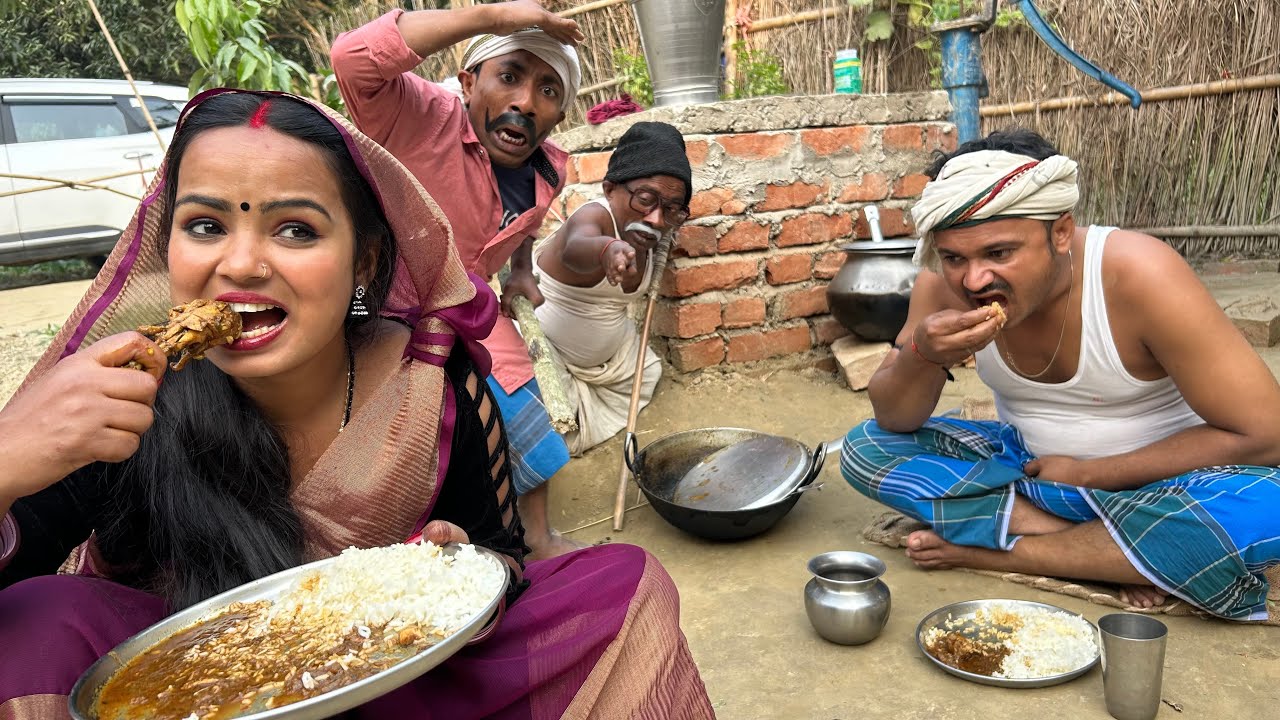 निर्लज मौगी भैसुर से मुर्गा मांगलक 🤪chunalal dhorba comedy 2024