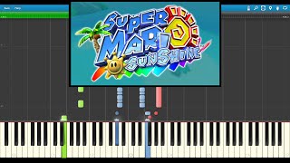 Video thumbnail of "Super Mario Sunshine - Delfino Plaza Synthesia"