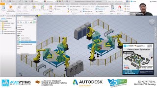 Inventor Factory Design Utilities – Factory Layout Optimization