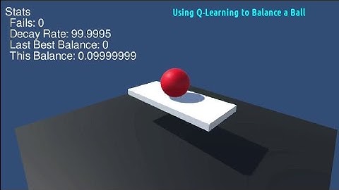 Demo for Balancing a Ball Using Q-Learning