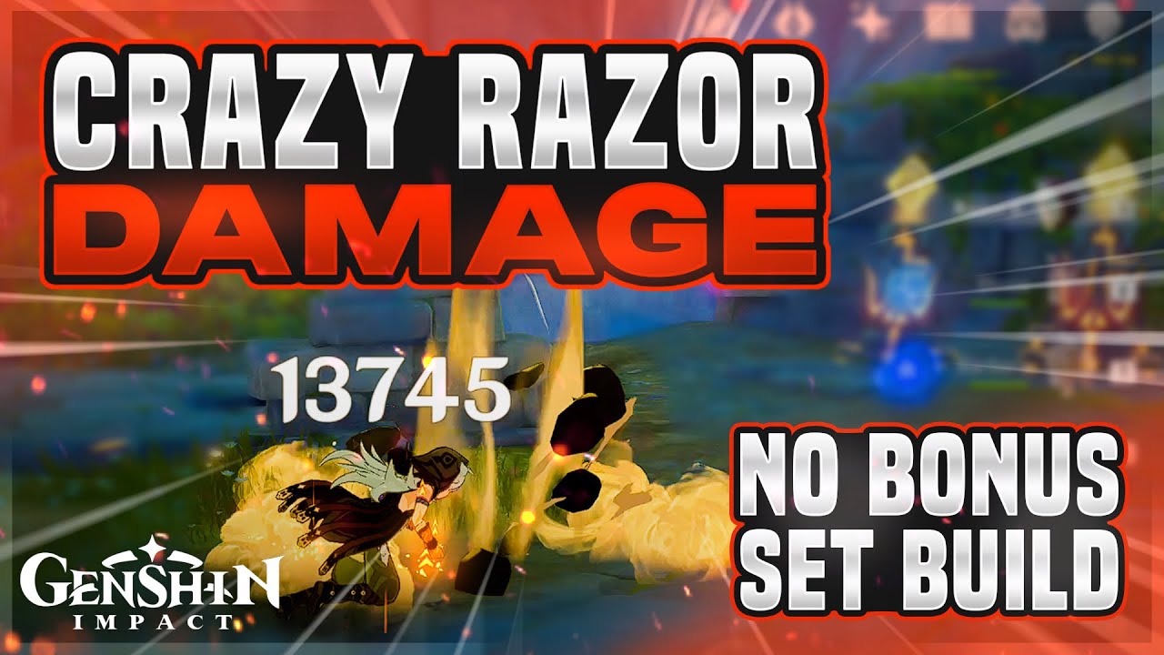Crazy Razor DMG! No Bonus Set Build! - YouTube