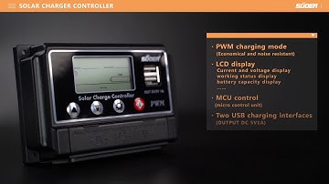 Suoer 12V 24V 30A solar charger controller with LCD display（ST-W1230）