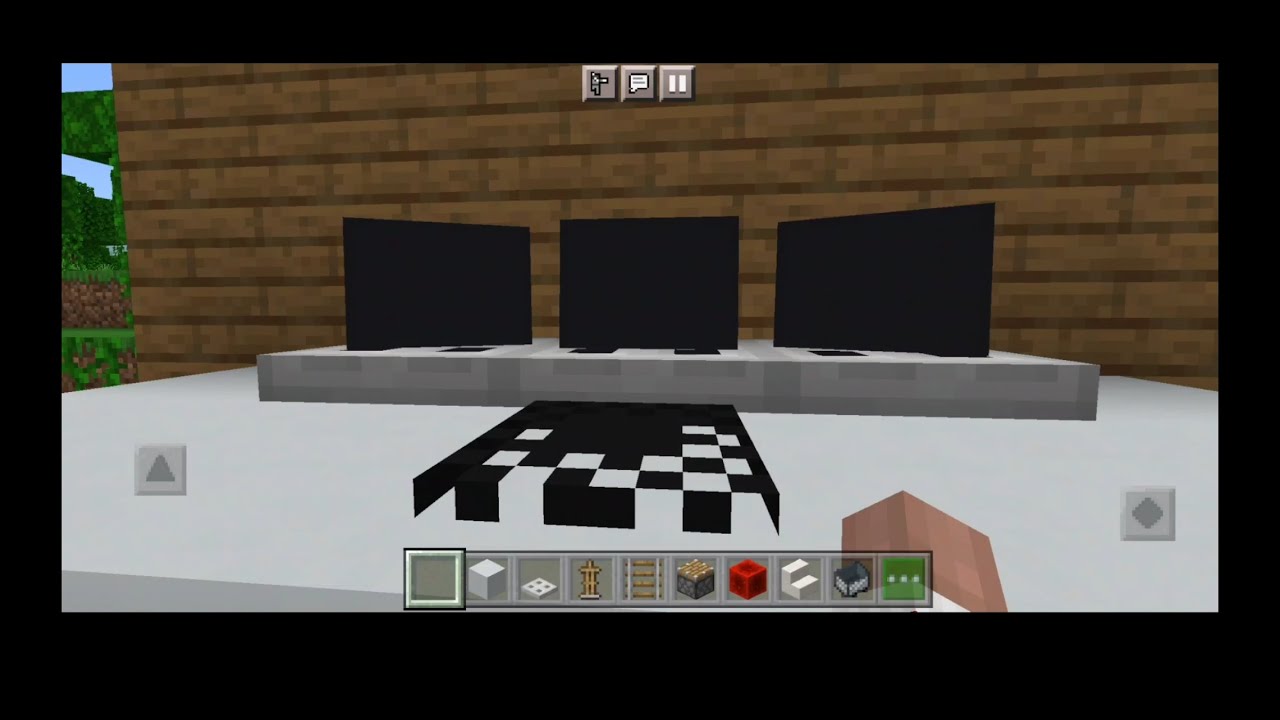 how to make a 3 screen computer monitor in minecraft - YouTube